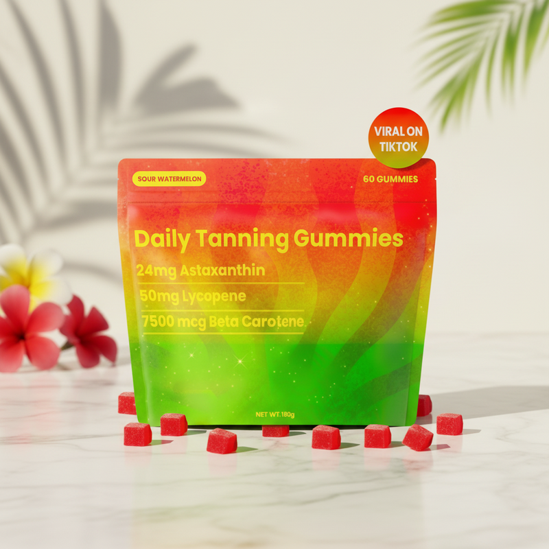 Sun Tanning Soft Gummies (60 Tablets)